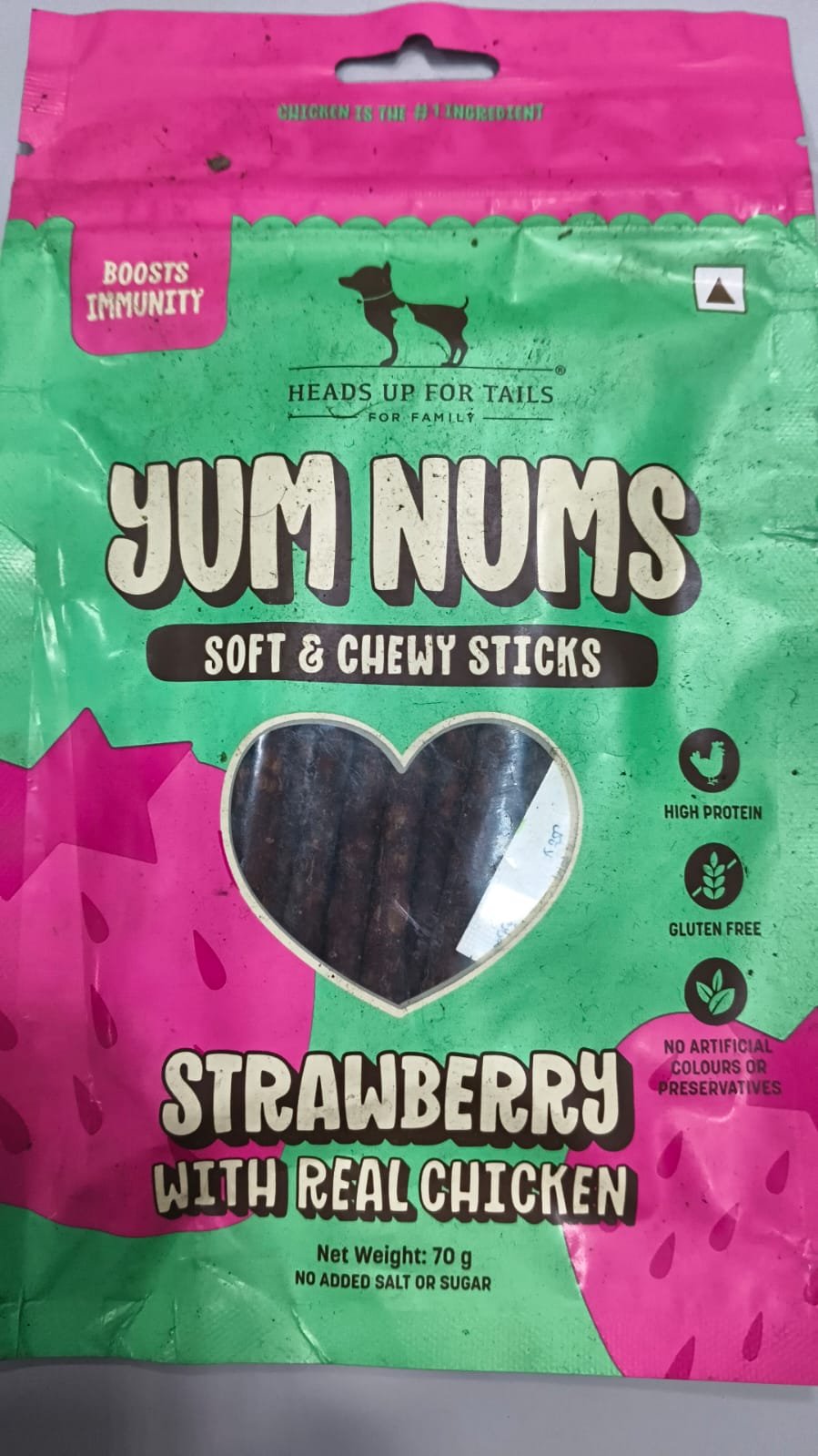 HUFT Yum Nums Soft & Chewy Sticks 70g